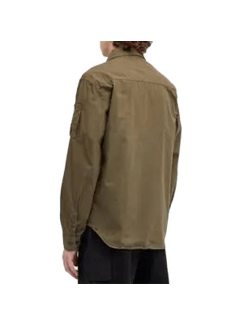 ORGANIC GABARDINE ZIPPED LENS OVERSHIRT C.P. COMPANY | OS705A110143G683